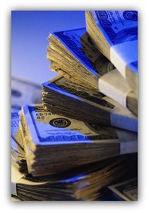 Bundles of $100 Bills